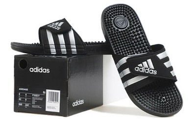adidas black daily slippers