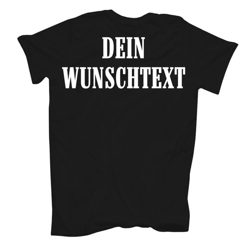 T-shirt uomo TESTO A SCELTA elettricista con azienda o testo proprio nome dalla S alla 8XL - Foto 4 di 7