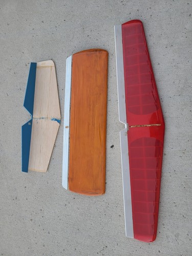 VINTAGE RC MODEL AIRPLANE ASSEMBLED ELEVATOR MIXED LOT OF 3 - Picture 5 of 6
