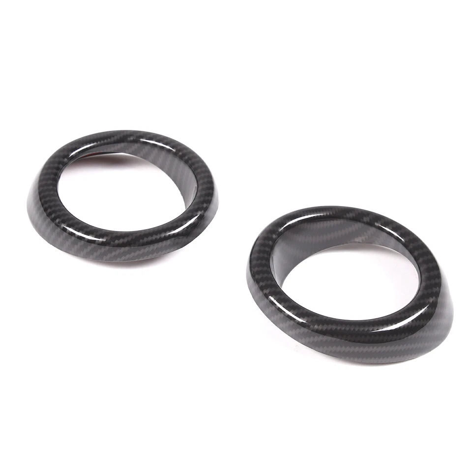 Front Fog Light Lamp BEZEL Cover Trim Ring Carbon ABS For Infiniti G25 G37 10-13 - Image 3 of 4