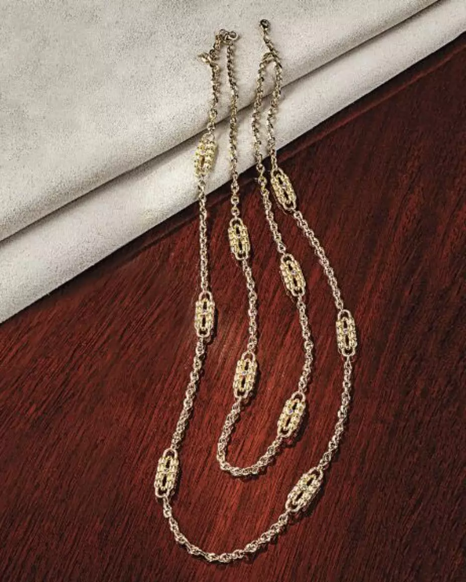 Jackie Kennedy Paperclip Necklace Swarovski 58L from Smithsonian  Institution