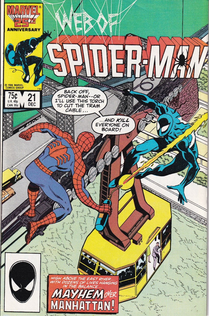 マーベルコミックWeb of Spider-Man (Vol 1) WEB OF SPIDER-MAN Vol. 1 #21 December 1986 MARVEL Comics