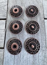 3pcs Antique Copper Coloured Strong Large Metal Snaps Sewing 27mm (Pack of 3)