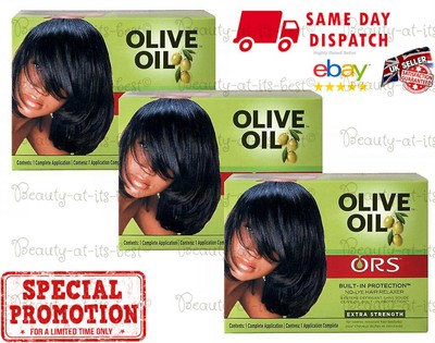 Ors Organic Root Stimulator Olive Oil Hair Relaxer No Lye Kit