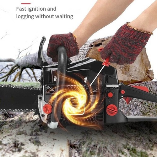 7800W Motorsäge Holzsäge Hochleistungs kleine tragbare Kettensäge Kettensäge Benzin - Bild 3 von 8