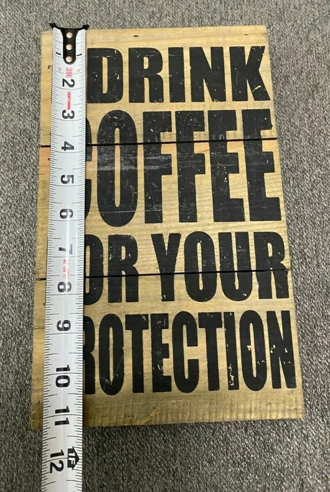 Pequeño letrero de café de madera para cocina o encimera I decoración de pared para el hogar Foto 3 de 4