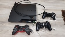 PlayStation 3 PS3 Slim 320GB + 3 Controller Schwarz 