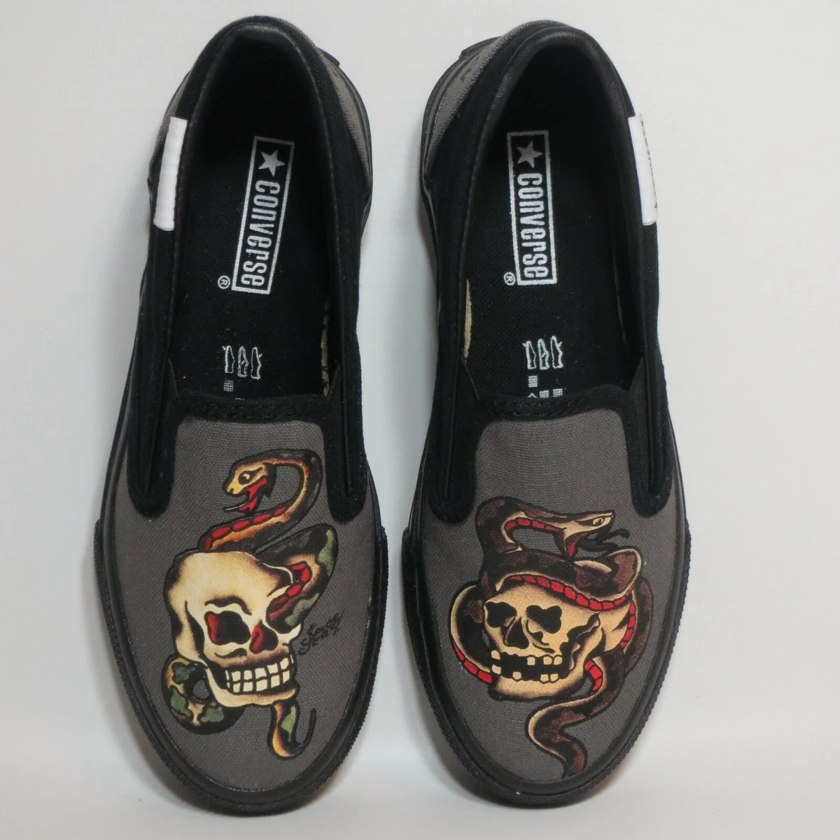 Junior Unisex Converse All Star Sailor Jerry Slip on Trainers Shoes UK Size 12.5