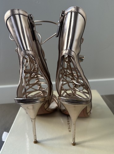 $695 SOPHIA WEBSTER LACEY ROSE HEELS, SZ 41, MADE IN BRAZIL - Picture 6 of 7