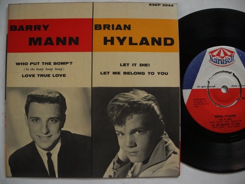 BARRY MANN Who Put The Bomp / BRIAN HYLAND Let It Die + 2 EP 45 7" 1961 Sweden - Picture 2 of 2
