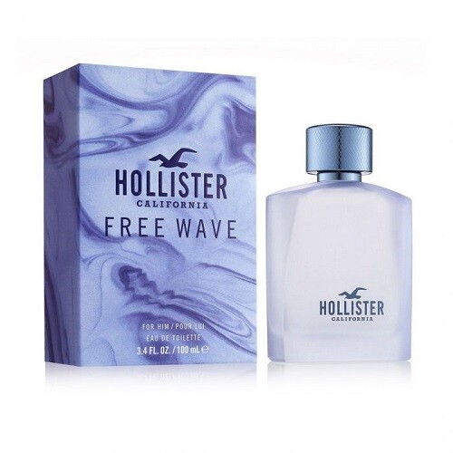 HOLLISTER FREE WAVE FOR HIM 100ML EAU DE TOILETTE SPRAY BRAND NEW & SEALED - Afbeelding 1 van 3