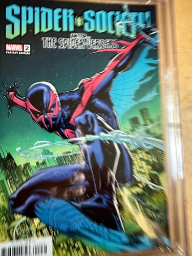 SPIDER-SOCIETY: THE SPIDER-VERSERS #2 CGC 9.8! MARCELO FERREIRA VARIANT COVER! - Picture 2 of 4