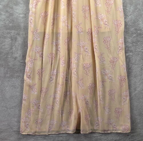 Blush BJ Women’s Floral Maxi Dress Butter Size Large - Picture 3 of 14