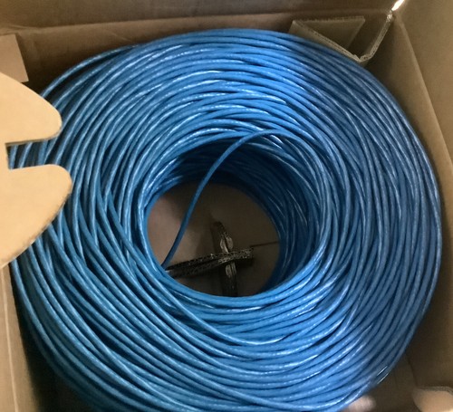 1000 Fuß Großpackung Rolle blau CMR Cat 6 solides UTP Riser Kabel-Startech