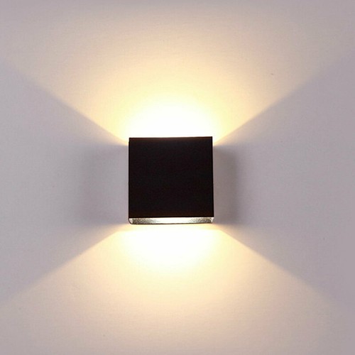 Cube LED Wall Lights Modern Up Down Sconce Lighting Fixture Lamp Indoor Outdoor - Picture 18 of 20
