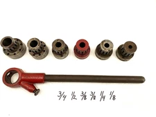 Vintage Toledo Pipe Ratcheting Threader Set TAP & DIE 1/8"-3/4"