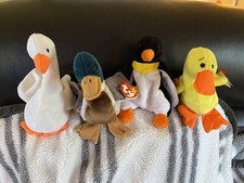 Rare Duck Beanie Babies With Errors   Never Used