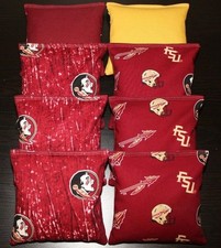 FLORIDA STATE University SEMINOLES Cornhole Bean Bags CAMO 8 ACA Regulation Bags