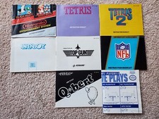 Lot 7 NES Instruction Booklet Manuals Mario/Duck Hunt Paperboy Tetris Q-Bert
