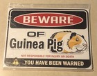 Bigtime Signs Beware Of Guinea Pig Warning - 9 Inch X 12 Danger Funny Gag Gifts