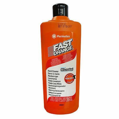 2x Permatex Fast Orange Hand Cleaner Pumice Lotion Workshop Garage Scrub 440ml - Picture 3 of 7