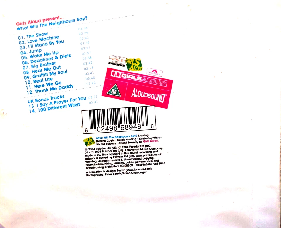 Girls Aloud - What Will The Neighbours Say?, Juego de 2 discos - CD, en muy buena condición Foto 2 de 2
