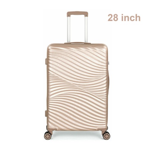 3PCS SET Suitcases w/ Wheels PC+ABS Durable Hardside Luggage Clearance