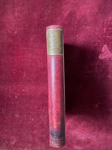 1919 THE POEMS OF OSCAR WILDE EARLY TAUCHNITZ EDITION GREEN & GILT LABEL