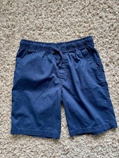 Wonder Nation Boy  s Shorts Dark Navy L 10-12 Pockets Elastic Waist Cotton