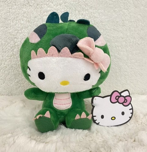 Disfraz de dinosaurio muñeco de peluche de Hello Kitty. 6 pulgadas. Nuevo con etiqueta. Sanrio - Imagen 10 de 10