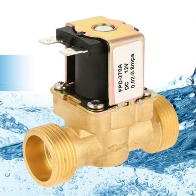 1pc DC12V G3/4 Normal Closed Brass Electric Solenoid Valve for Water