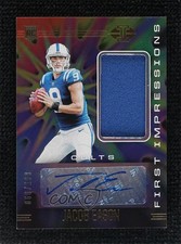 2020 Panini Illusions First Impressions Memorabilia 68/299 Jacob Eason Auto zj3