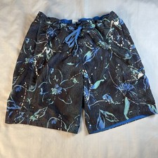 Speedo Men's Swim Trunks Waist Size 38-40" Pockets Tropical Drawstring