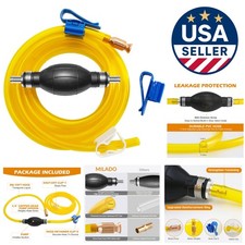 Portable Gasoline Transfer Pump with 10 Ft Siphon Hose - Fast Liquid Transfer