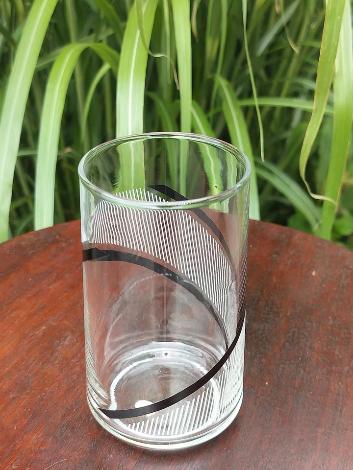 4 gafas retro vintage George Briard Crisa negras/blancas/rayas Foto 4 de 4