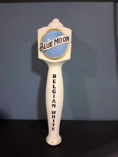 Blue Moon Belgian White Wooden 11.5” Beer Tap Handle