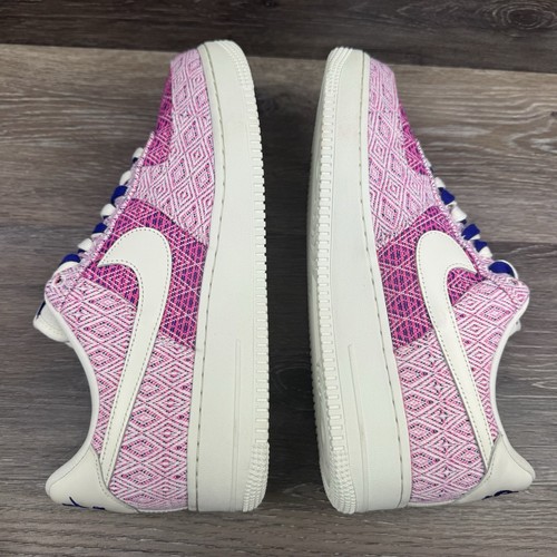 Nike Air Force 1 Low '07 Shoes woman Size 12 Woven Together Concord Pink Lace up - Picture 9 of 15