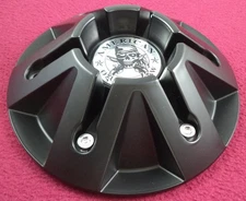American Outlaw Wheels Flat Black Custom Wheel Center Cap # BC-830 (1) USED