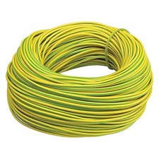 Electrical PVC Earth Sleeving 2mm Cable Protection, Flexible Tubing Green Yellow