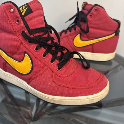 RARE 2004 Nike Vandal Hi Canvas Varsity Red yellow 308852-671 Men’s Size 8.5 VINTAGE 2004 Nike Vandal Hi Canvas Varsity Red & Yellow  main image 3