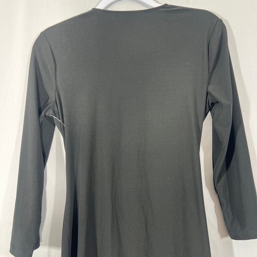 Black Label by Evan Picone black long sleeve dress womens size 6 - Picture 7 of 7