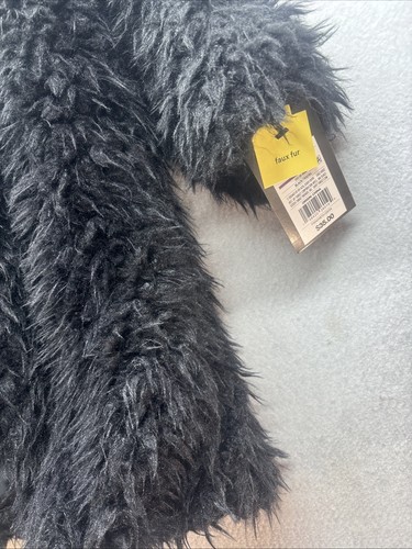 Girls Art Class Faux Fur Lined Jacket Black S (6/7) Retail $35 - Picture 6 of 7