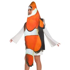 Clownfisch Kostüm Fisch Overall Cosplay Bühnenoutfit Erwachsene Party