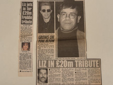 QUEEN, FREDDIE MERCURY, Daily Mirror Newspaper Clipping 16/4/92 (MEGA RARE) May.