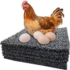 6 Pcs Chicken Nesting Pads, Washable Box Liners for Black