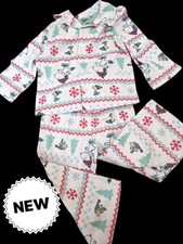 New PEANUTS Snoopy flames resistant 2pc pajama set Boys 2T