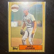 Topps 1987 Will Clark San Francisco Giants #420 Rookie Baseball Trading Card. rookie card picture