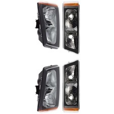 Headlight Kit Driver Passenger Side For Chevrolet Avalanche 1500 2003-2006