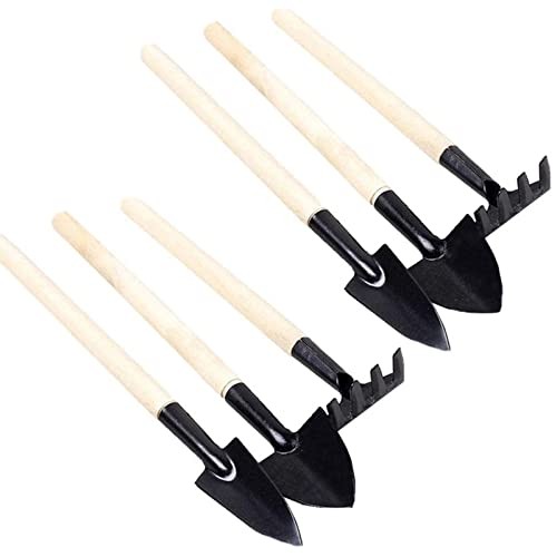6 Pcs Garden Tools Mini Gardening Kit Plant Potted Flower Gadget Wooden