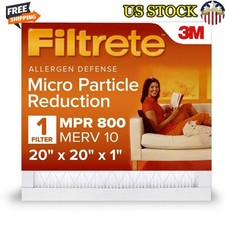 20x20 Air Filter MPR 800 MERV 10 Pleated HVAC Dust Mold Pollen Removal New